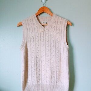 Vintage 1990s St John's Bay Beige Sleeveless Vest